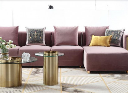 Ecksofa L Form Sofa Couch Design Couchen Polster Textil Modern Neu Eck Garnitur